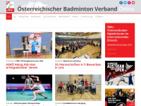 badminton.at Webseite Vorschau