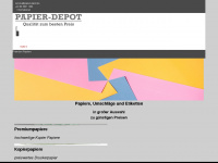 papier-depot.de Webseite Vorschau