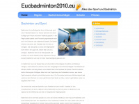 eucbadminton2010.eu Webseite Vorschau