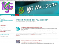 kjg-walldorf.de Webseite Vorschau