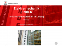 elektromechanik-pinder.de Webseite Vorschau