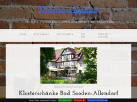 klosterschaenke-bsa.de Webseite Vorschau