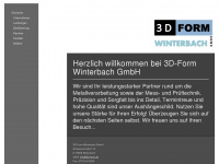 3d-form.de Webseite Vorschau