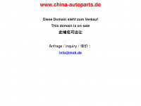 china-autoparts.de Webseite Vorschau