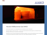 ahko.com Webseite Vorschau