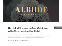 albhof.de Webseite Vorschau