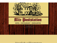 alte-poststation.com Webseite Vorschau