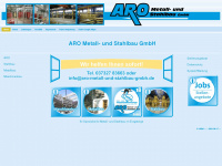 aro-metall-und-stahlbau-gmbh.de Webseite Vorschau