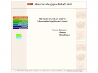 asb-steuerberatung.de Webseite Vorschau