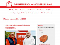 bauunternehmen-marco-friedrich.de Webseite Vorschau