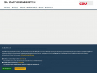 cdu-bretten.de Webseite Vorschau