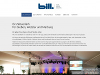 bill-zelte.de Webseite Vorschau