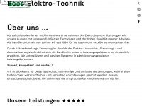 boos-elektrotechnik.de Webseite Vorschau