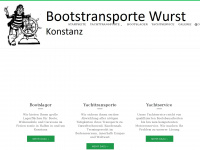 bootstransporte-wurst.de Webseite Vorschau