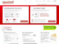 flexcard.de Webseite Vorschau