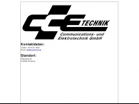 ccetechnik.de Webseite Vorschau