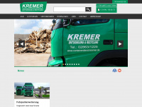 containerdienst-kremer.de Webseite Vorschau