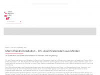 elektro-krietenstein.de Webseite Vorschau