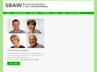 sbaw.ch Webseite Vorschau