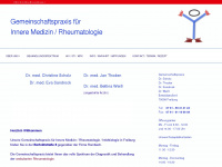 rheuma-freiburg.net Webseite Vorschau
