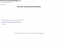foerderverein-schule-hemmingen.de Webseite Vorschau