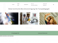 tanzpaedagogik.at Webseite Vorschau