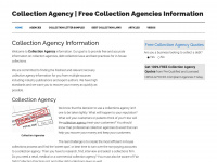 collectionagency.info Webseite Vorschau