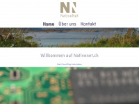 nativenet.ch Webseite Vorschau