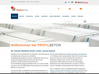 profilbeton.de Webseite Vorschau