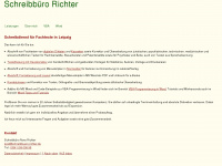 schreibbuero-richter.de Webseite Vorschau