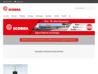 ecobra.de Webseite Vorschau