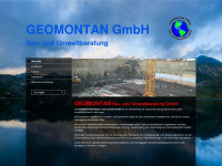 geomontan-gmbh.de Webseite Vorschau