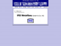 irb-metallbau.de Webseite Vorschau