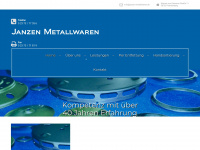 janzen-metallwaren.de Webseite Vorschau