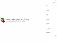 tieraerztekammer-nordrhein.de Webseite Vorschau
