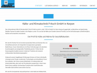 kaelte-fritsch.net Webseite Vorschau