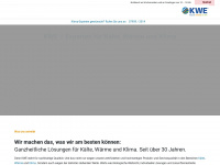 kaelte-technik-kwe.de Webseite Vorschau