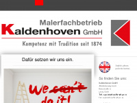 kaldenhoven.com Webseite Vorschau
