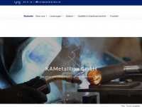 kametallbau.de Webseite Vorschau