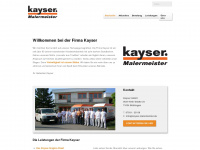 kayser-malermeister.de Webseite Vorschau