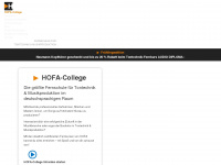hofa-college.de Webseite Vorschau