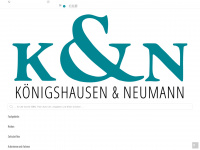 koenigshausen-neumann.de Webseite Vorschau