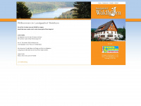 landgasthof-waldhorn.de Webseite Vorschau