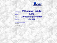 lenz-zerspanungstechnik.de Webseite Vorschau