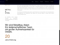 metallbau-adam.de Webseite Vorschau