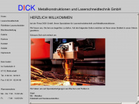 metallbau-dick.de Webseite Vorschau