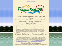 ferienhaus-see.de Webseite Vorschau