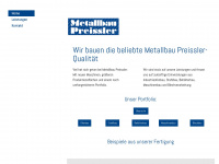 metallbau-preissler.de Webseite Vorschau