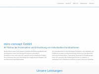 miro-concept.com Webseite Vorschau