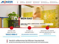 muenzer-haustechnik.de Webseite Vorschau
